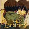 An icon of Rin and Yukio hugging with the text Brothers
