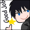 A cartoony Rin giving a thumbs up with the text Good Job