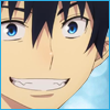 An icon with Rin grinning happily