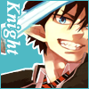 An icon of Rin with his sword and the text Knight