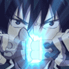 An animated icon of Rin unsheathing his sword