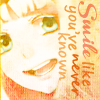 An icon of Shiemi smiling with the text Smile Like You've Never Known