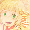 An icon of Shiemi smiling with the text Smile
