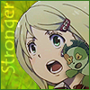 An icon of Shiemi with her familiar and the text Stronger