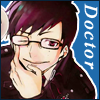 An icon with Yukio studying a flask and the text Doctor