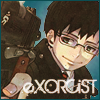An icon with Yukio pointing his gun and the text eXORCiST