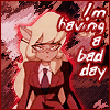 An icon of Callie glaring with the text I'm having a bad day