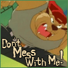 An icon of Chance in workout clothes snarling wtih the text Don't Mess With Me!