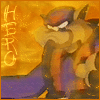 An icon of Razor surrounded by fire with the text Hero