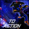 An icon of the SWAT Kats leaping into the TurboKat with the text To Action