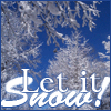 An icon with snowy trees and the text Let It Snow!