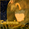 A Titan AE icon of Cale in his spacesuit with the text Cosmic Castaway