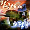 A Titan AE icon of the Valkyrie spaceship with the text It's my turn to Fly