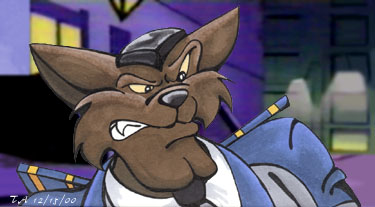 Art of an attempt to draw Commander Feral in a cuter style