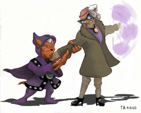 The PastMaster tries to court that little old lady with the broken down car