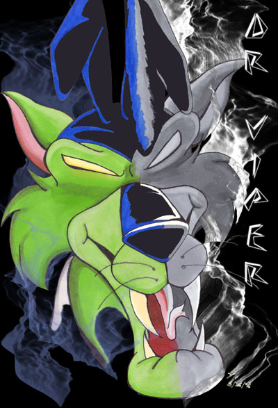 Art of a close-up of Dr. Viper's face