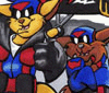 Overly cute versions of the SWAT Kats